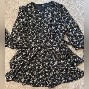 Forever 21 Black Floral Dress